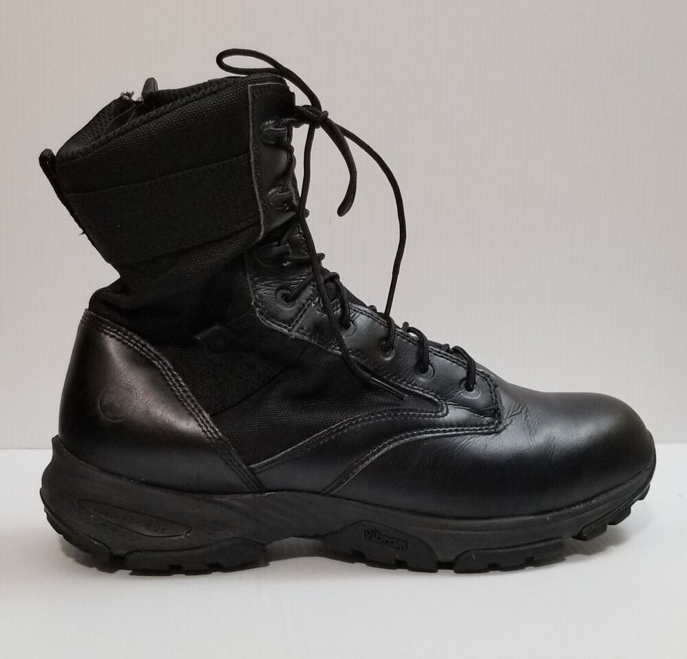 Timberland PRO Valor Duty 8" Side Zip Black Tactical Boots Men's 13 W EMS 92639